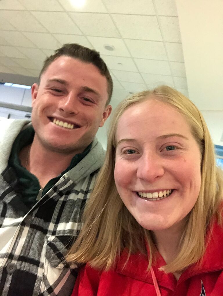 Dropping David off at the airport for deployment!