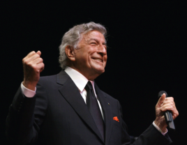Tony bennett performing on stage