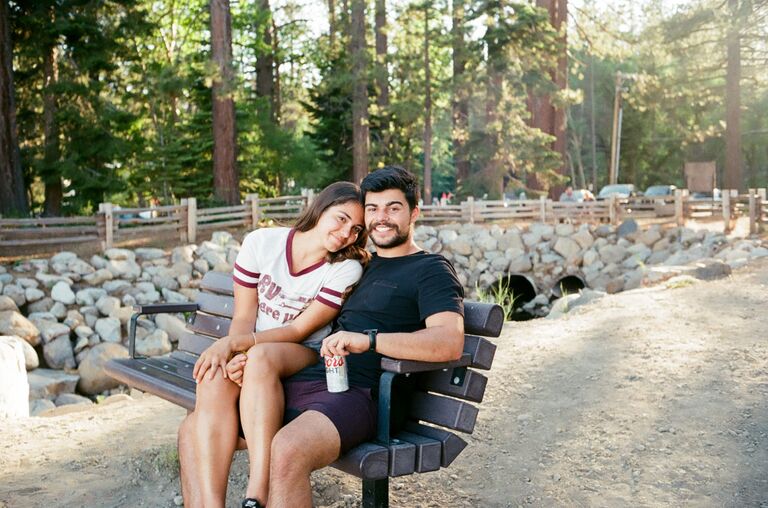 Meg and Sam started dating and went on their first road trip in summer 2017 