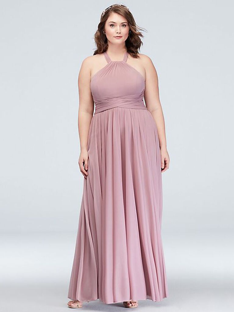 plus size lavender bridesmaid dresses