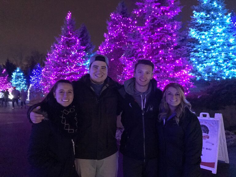 The first of many trips to the zoo with some of their best friends- Noah and Shannon!
