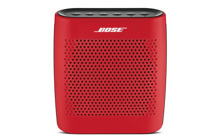 Portable red Bose Bluetooth speaker