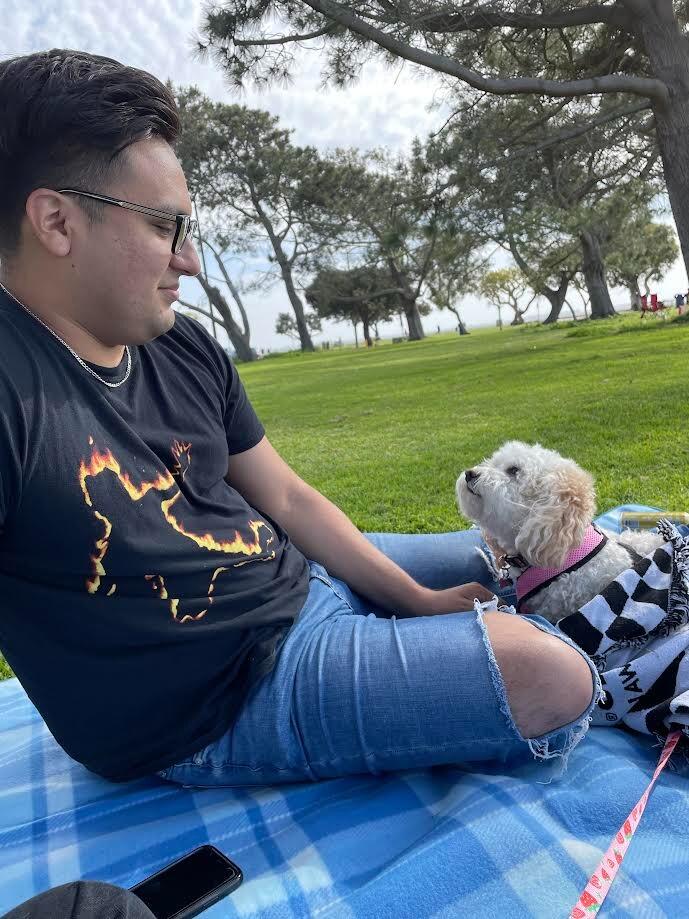 This is when we broke the news to Bella that she is moving in with her new "dad." Can you tell she was excited?