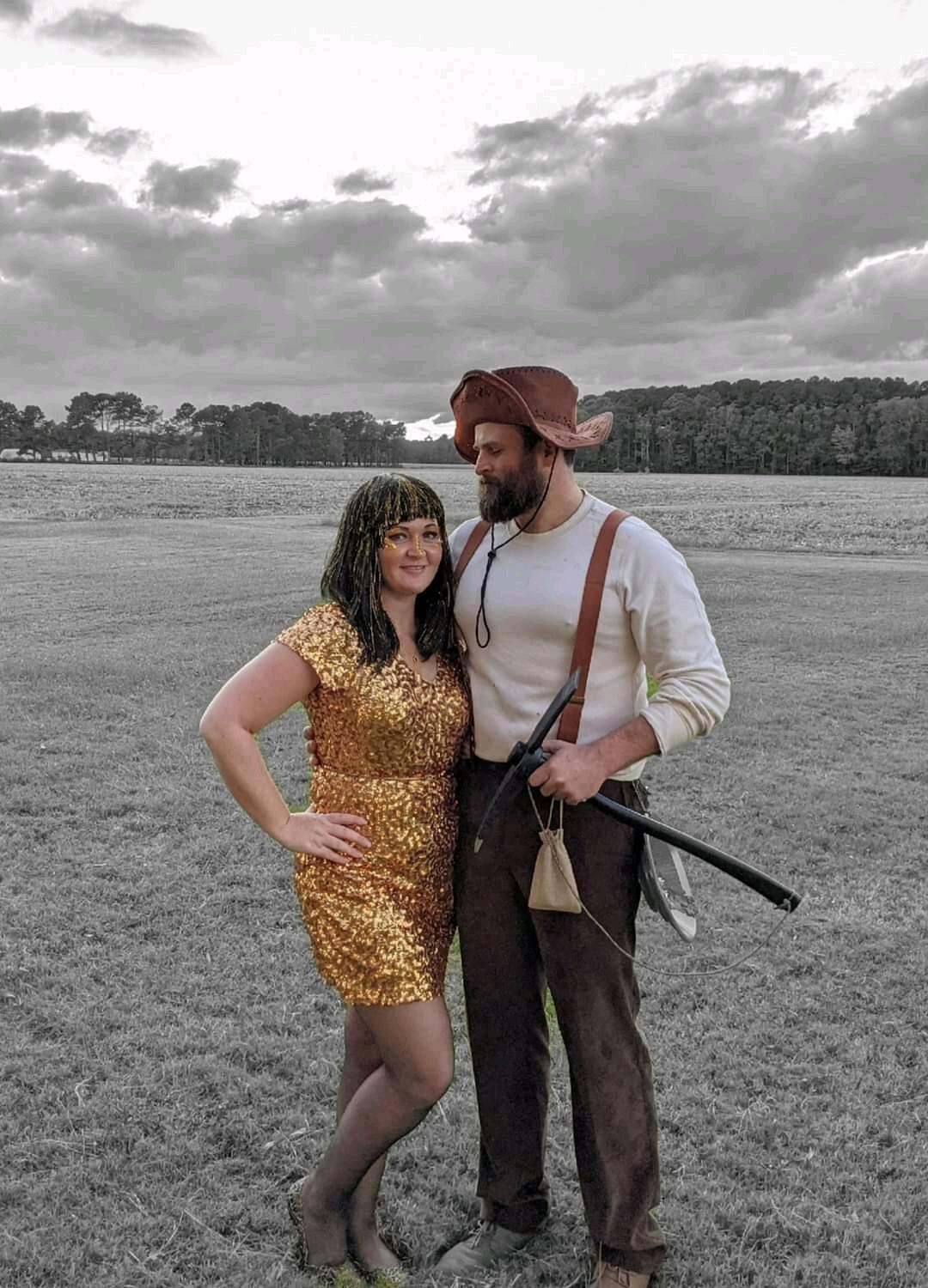 Halloween 2021, We're a prospector and gold nugget! 