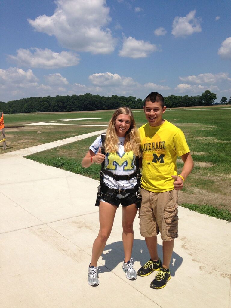 Skydiving! Our first unofficial date