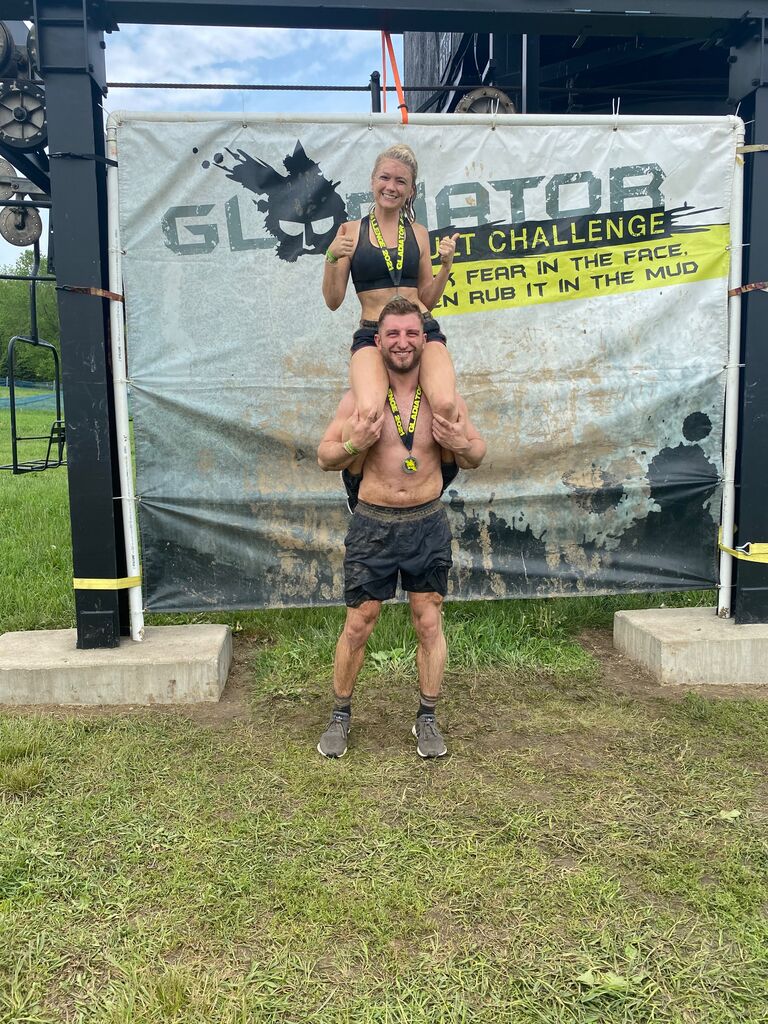 Ryan convinces Ashley to do a 5k mud run!