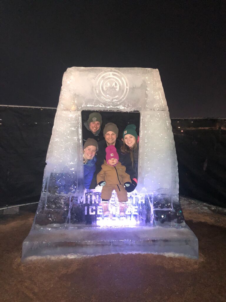 Went to the MN Ice Castles with Alex, Taylor, and Luelle!