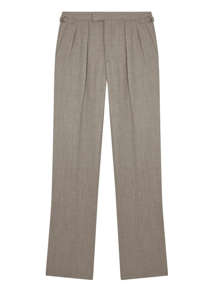 Gray Cashmere Flannel Trousers Regular price