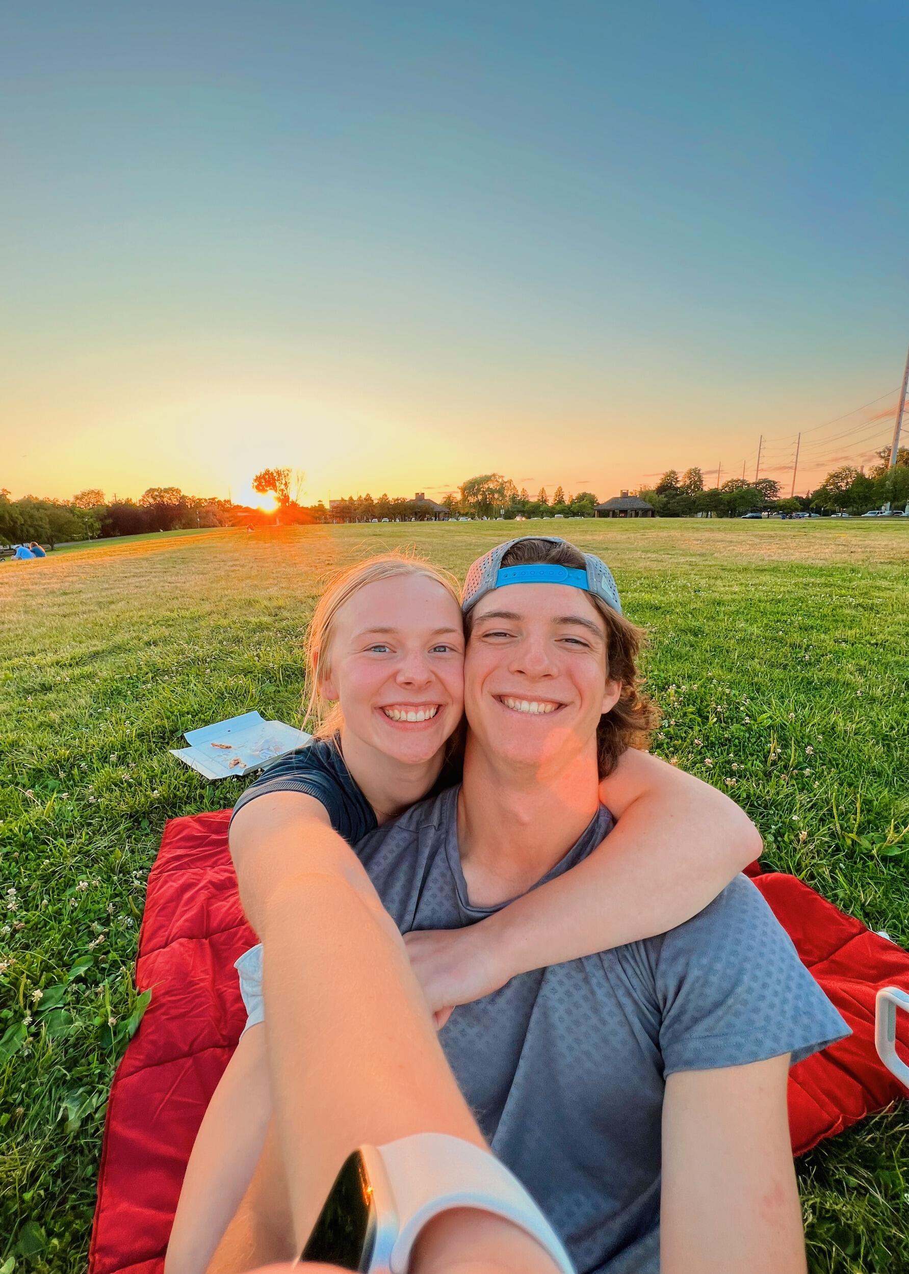Watching the sunset on Boom Island