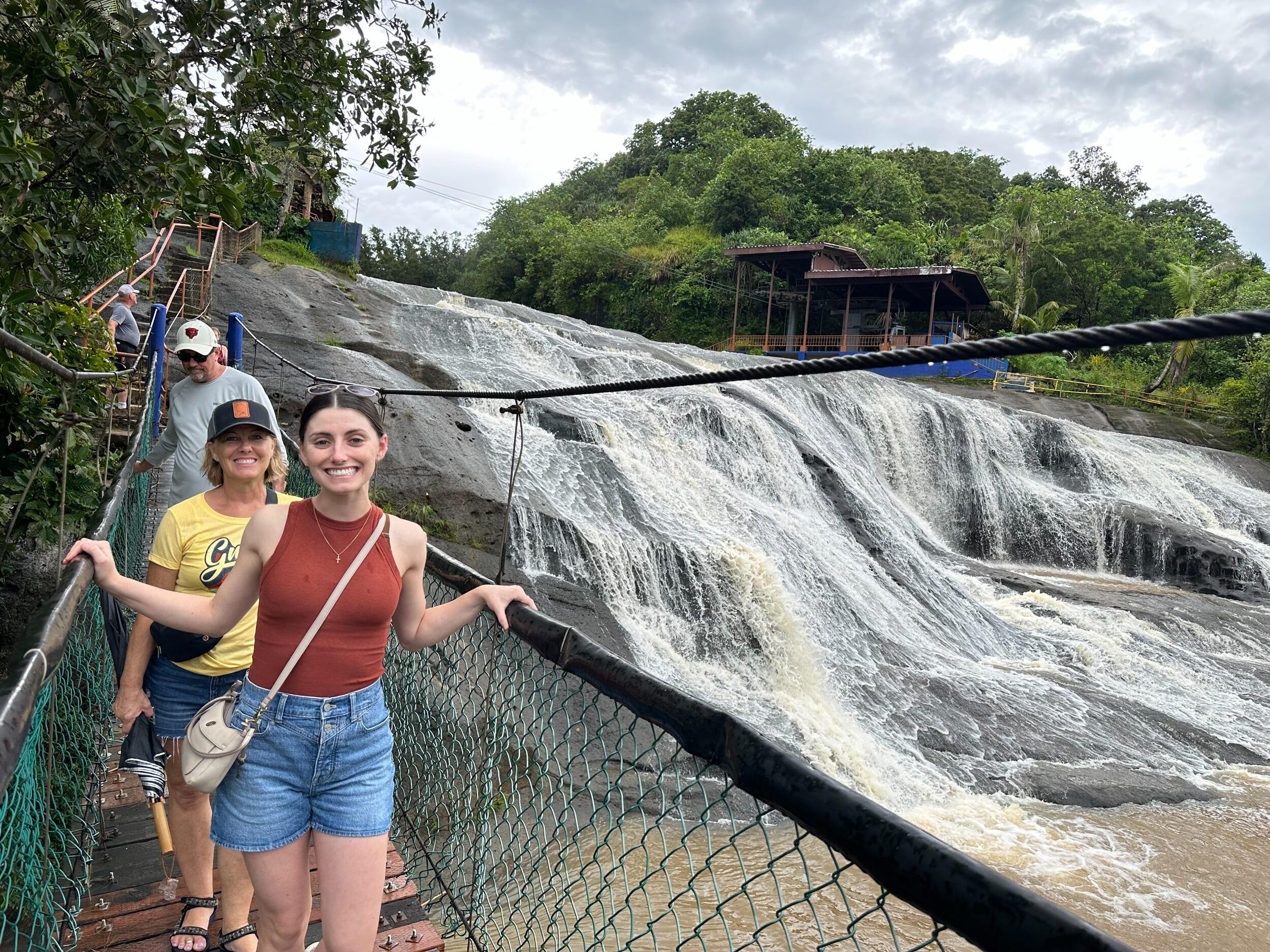 They've since been visited by Savannah's parents, whose trip was nearly washed out by an impending typhoon. All the extra rain made for excellent waterfall viewing.
