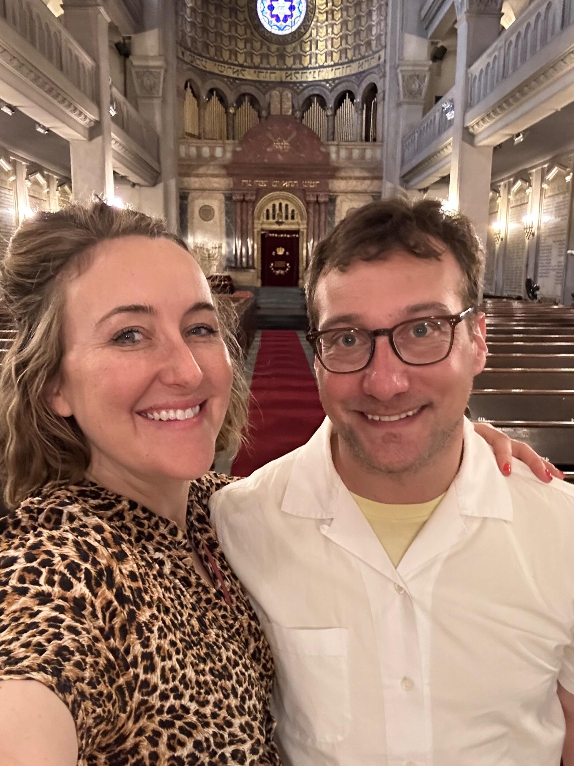 At a synagogue in Buenos Aires built more than 100 years ago.