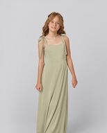 blue dress for baby girl Elena High Neck Bridesmaids Dress