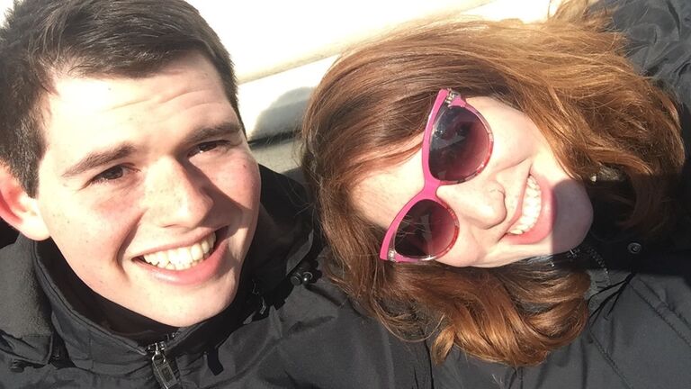 First trip together - Washington, D.C. (which you would never know based on this photo, the only one we took together...)
