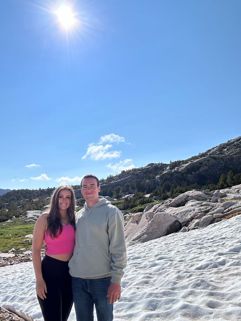 Hiking on Beartooth Pass in Wyoming 