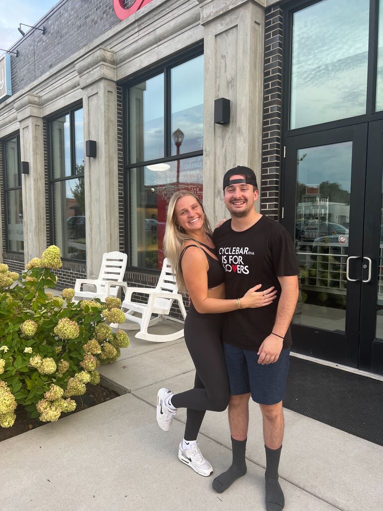 If you've ever asked how we met... I am sure you've heard that Mackenzie hired me. He's not wrong, Mackenzie was my manager at CycleBar! 