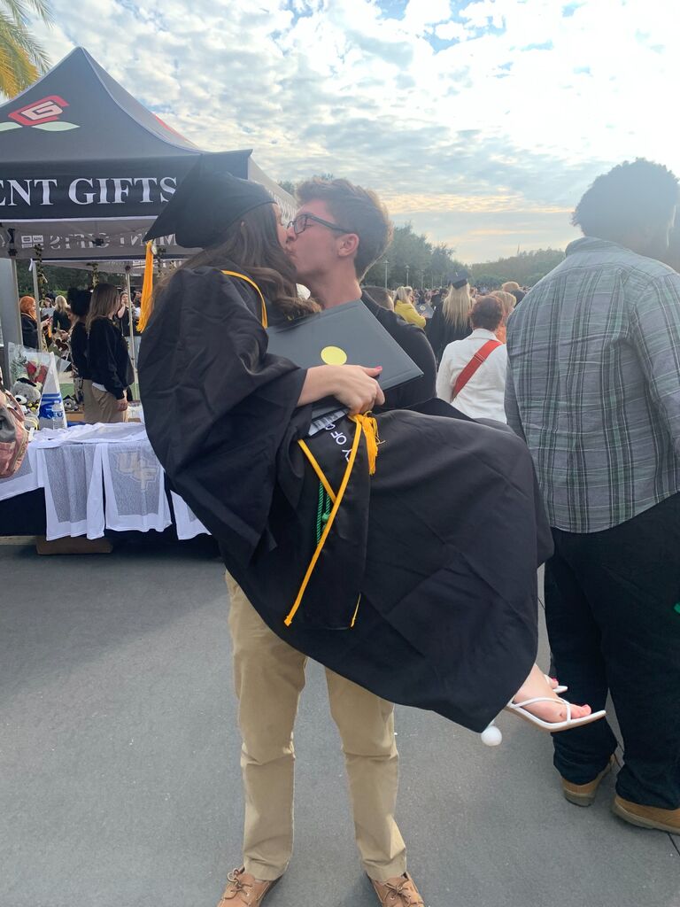 The couple celebrated Jacqueline's graduation from UCF with her BS in Psychology together!