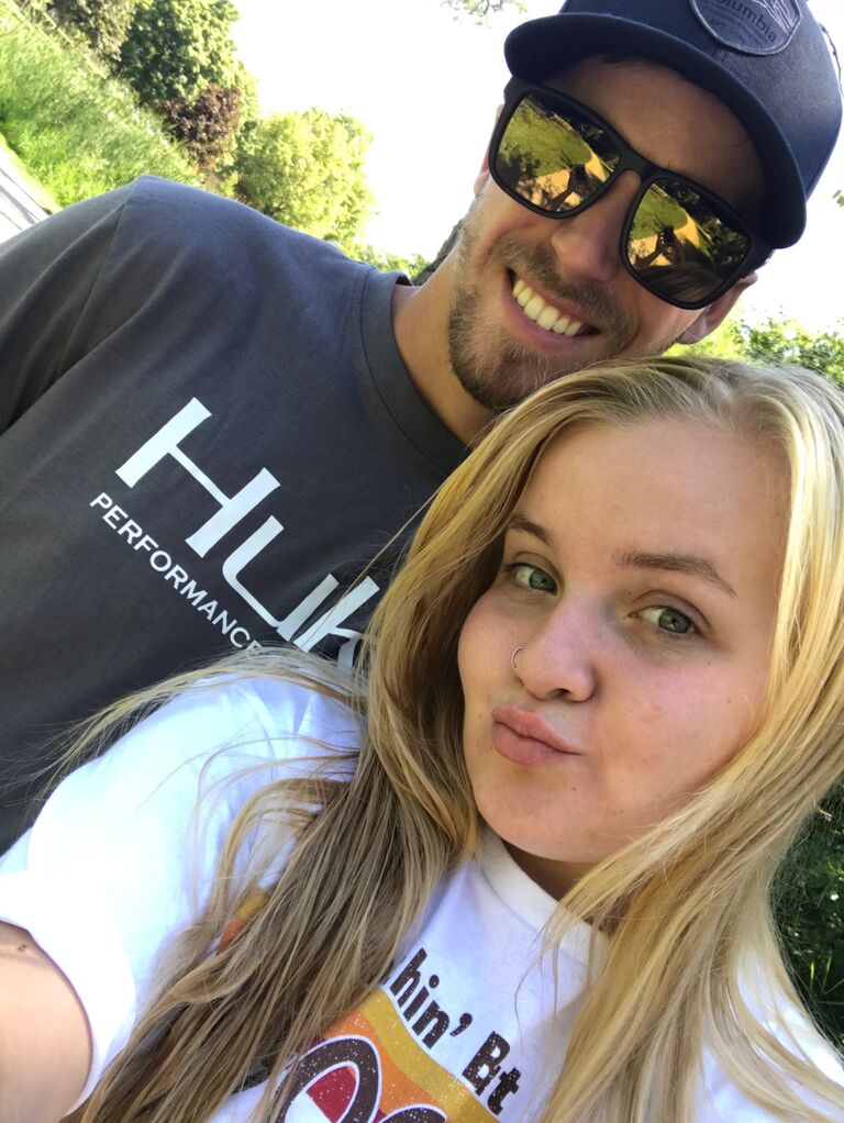 A walk in the park together.