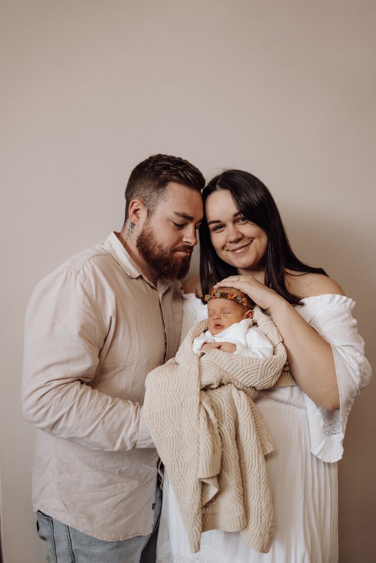 Two became three with the birth of our beautiful baby girl, Hazel. 

Hazel quickly became the centre of our lives and the best thing we ever did! When we get married, Hazel will be approximately 11 months old and joining us as a flower girl! 