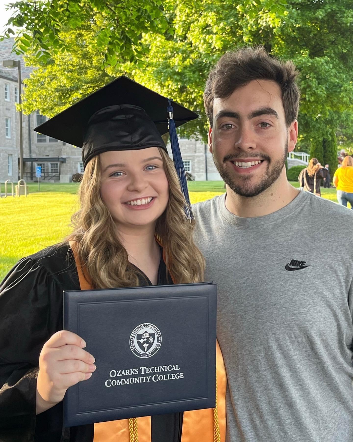 Emma graduates from Ozark Technical Community College with her degree in Respiratory Therapy