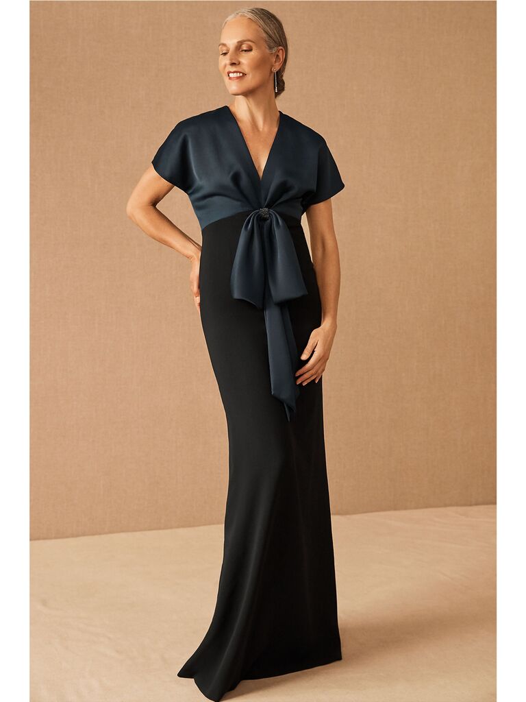 navy wrap dress for wedding