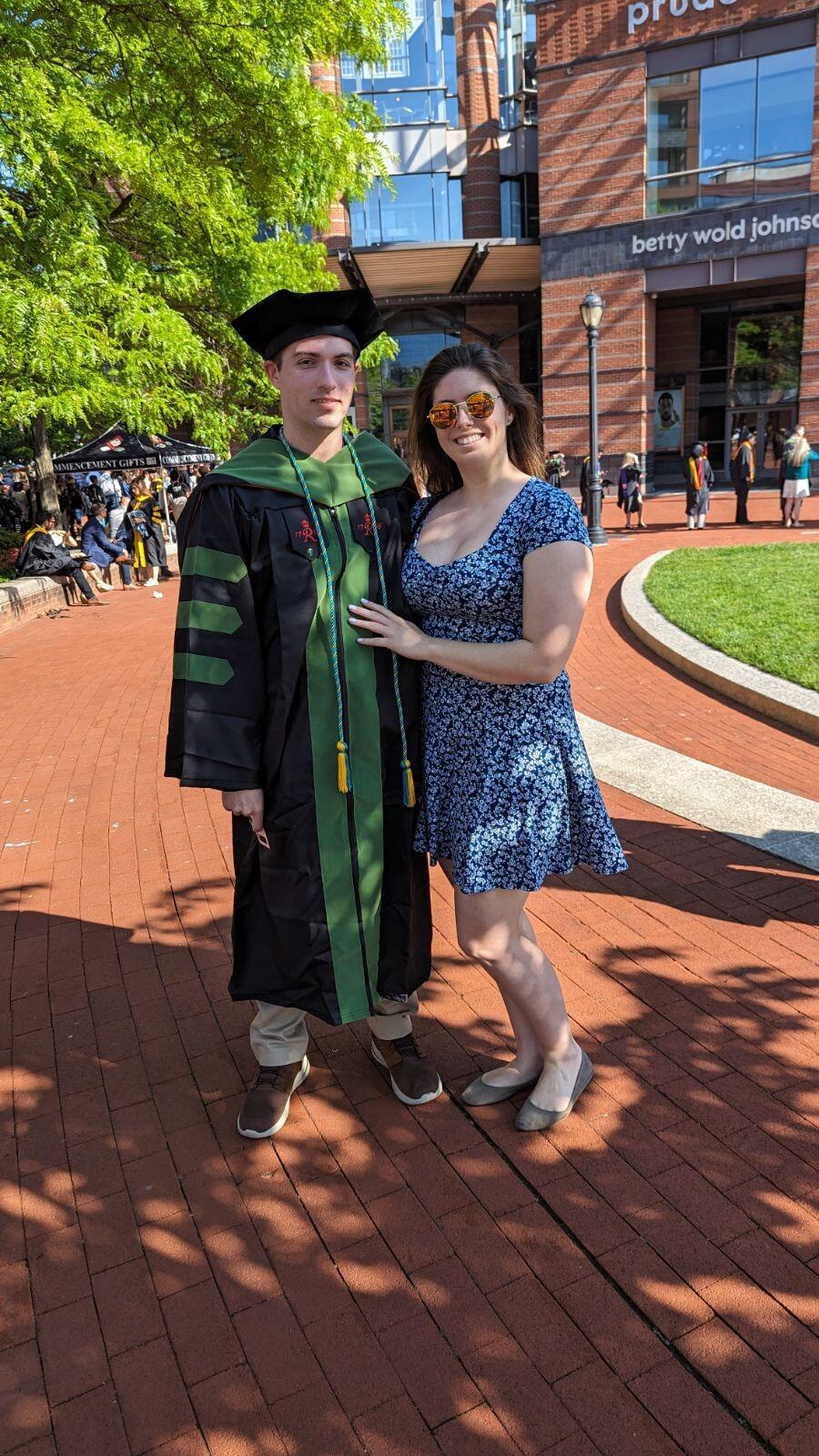 Andrew graduates college