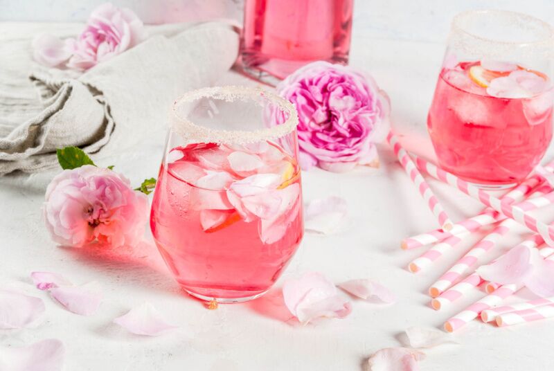 Disney Princess party ideas - Beauty and the Beast rose cocktail