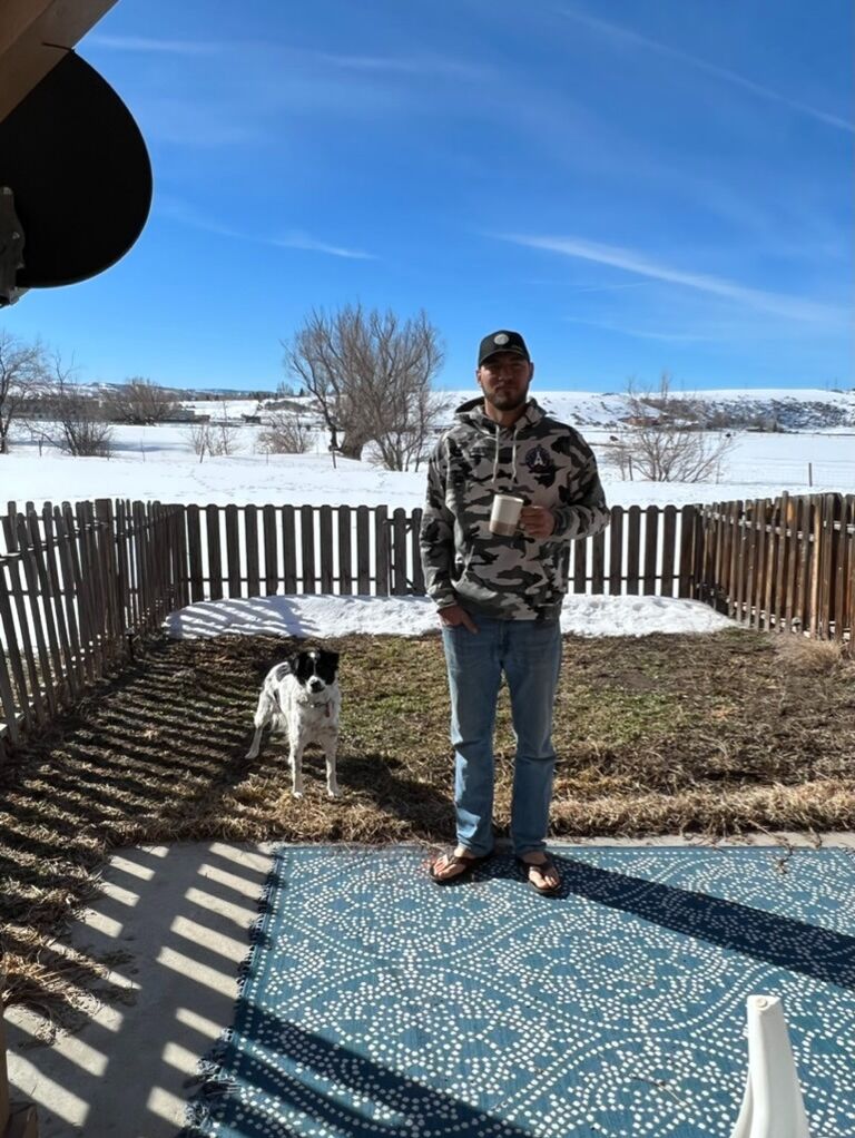 We moved in together and Indy got a step dad.