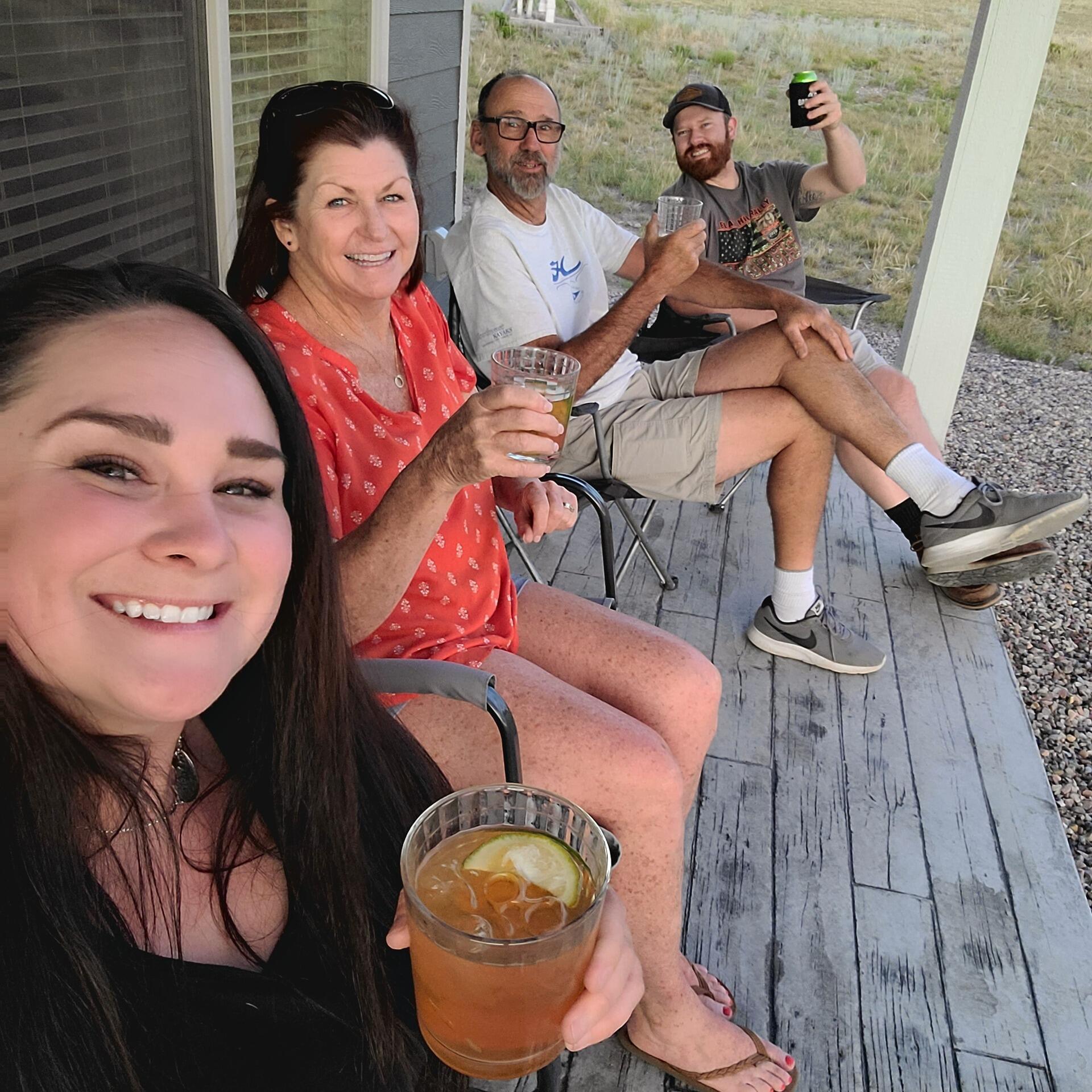 Enjoying the view in Montana with the Scavones