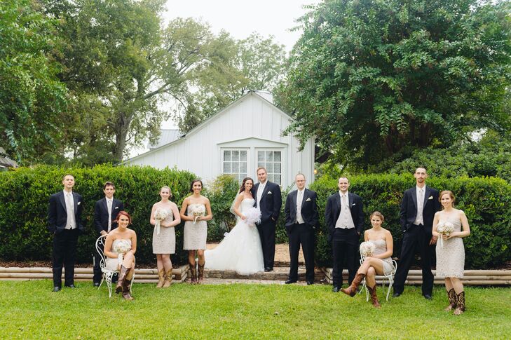 Wedding Party In Cowboy Boots At The Prairie By Rachel Ashwell