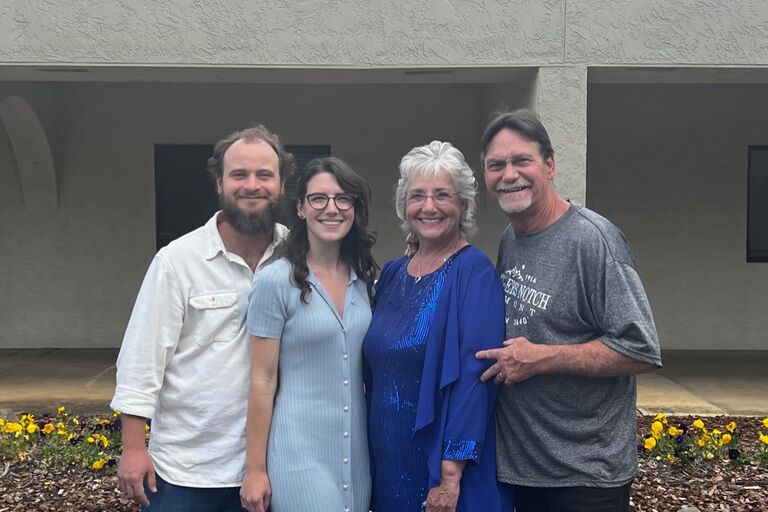 My Aunt Rossann's Wedding to Roy @ Redding, CA - Hehe, you know you've had a long engagement when your cousin & your aunt get engaged & married before you do, with the Bride & Groom - 10 years Together