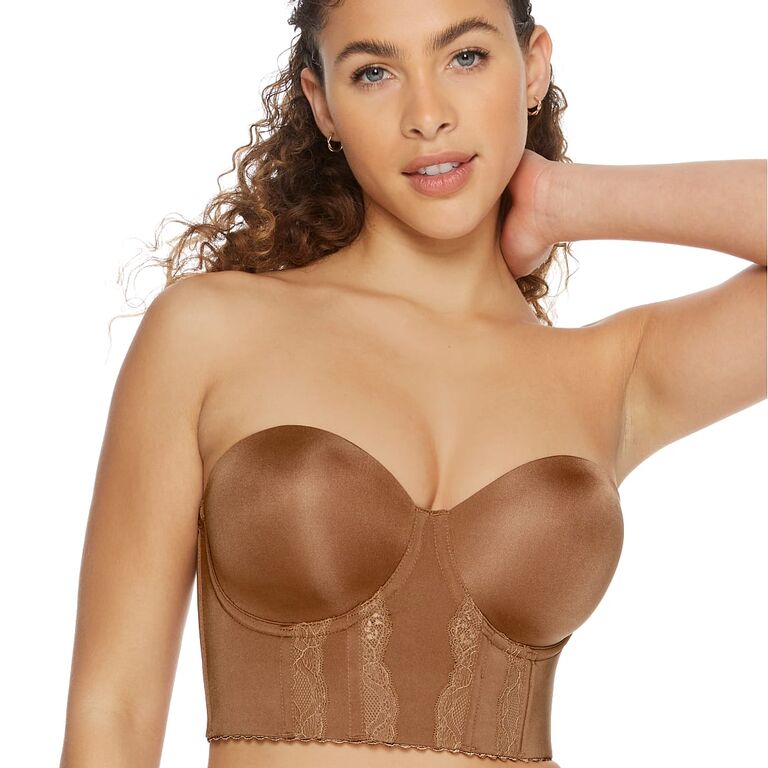 Track Smoothing Intimates Unlined Strapless Bra - Sienna - 36 - B at