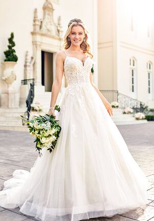 a line ball gown wedding dress
