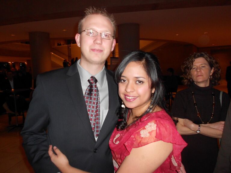 One thing we had in common: classical music. This is us at one of our dates