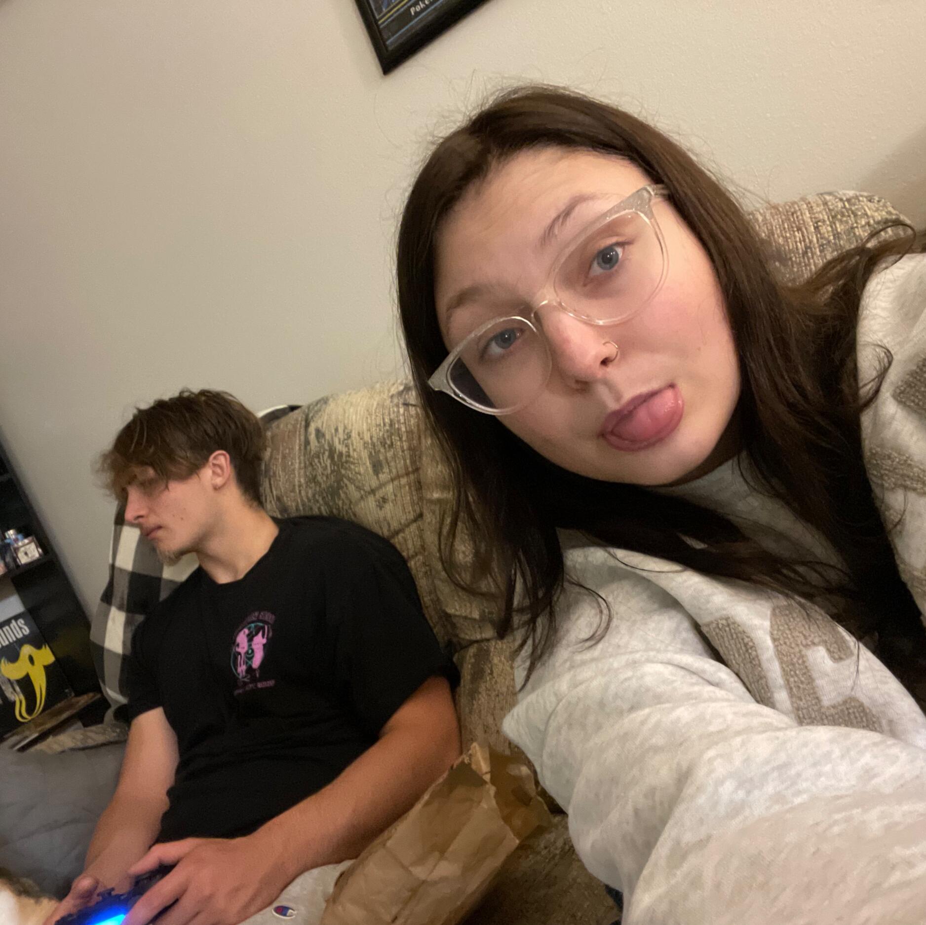 The day we moved into an apartment together!