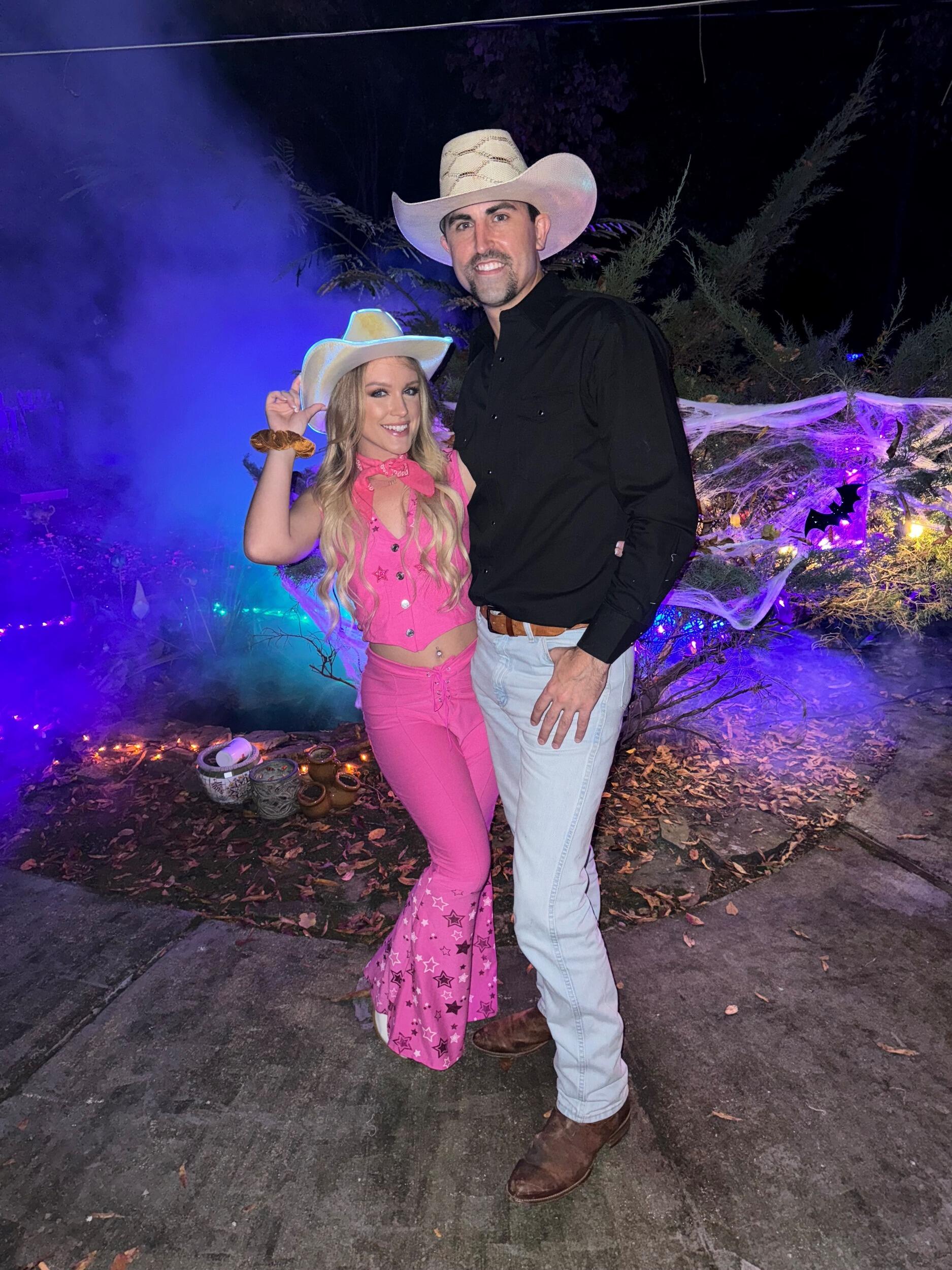 Halloween '23 as Western Barbie & Cowboy Ken