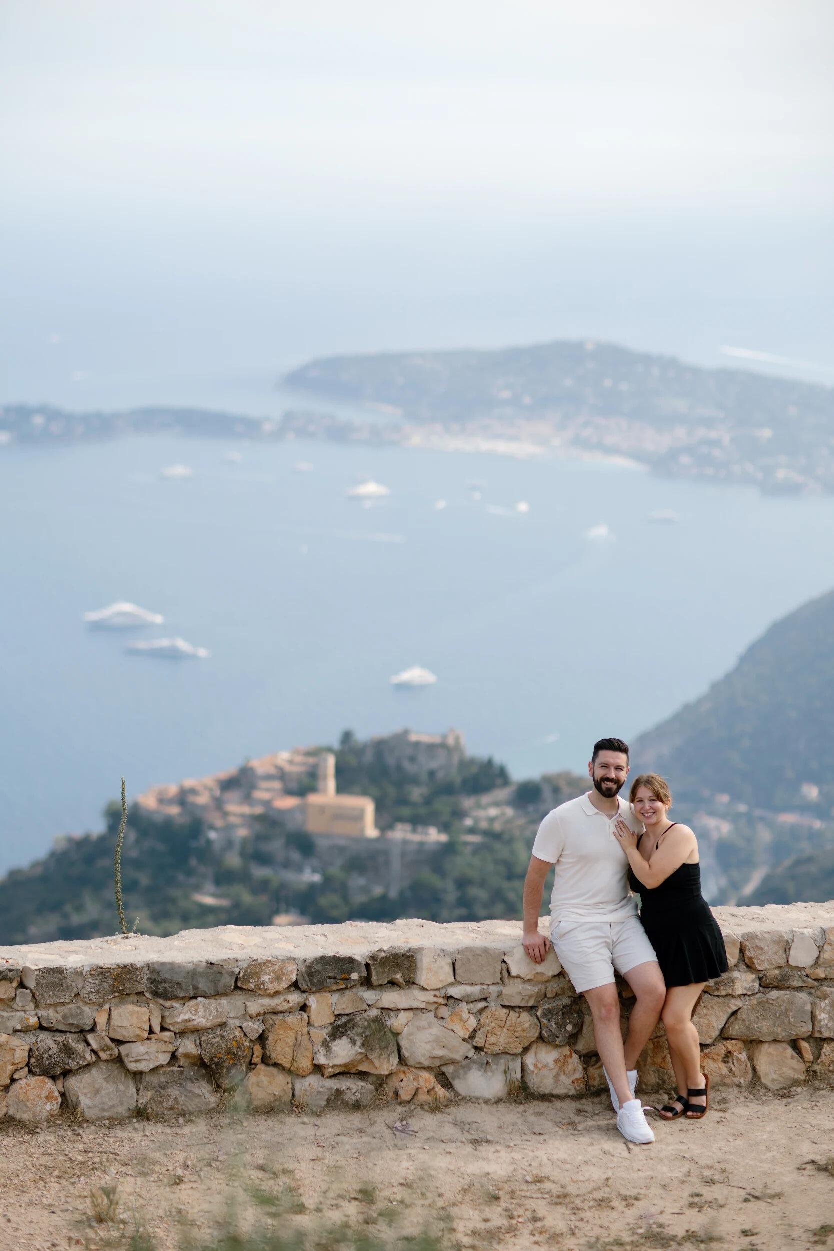 The area where Keith proposed in Eze, France