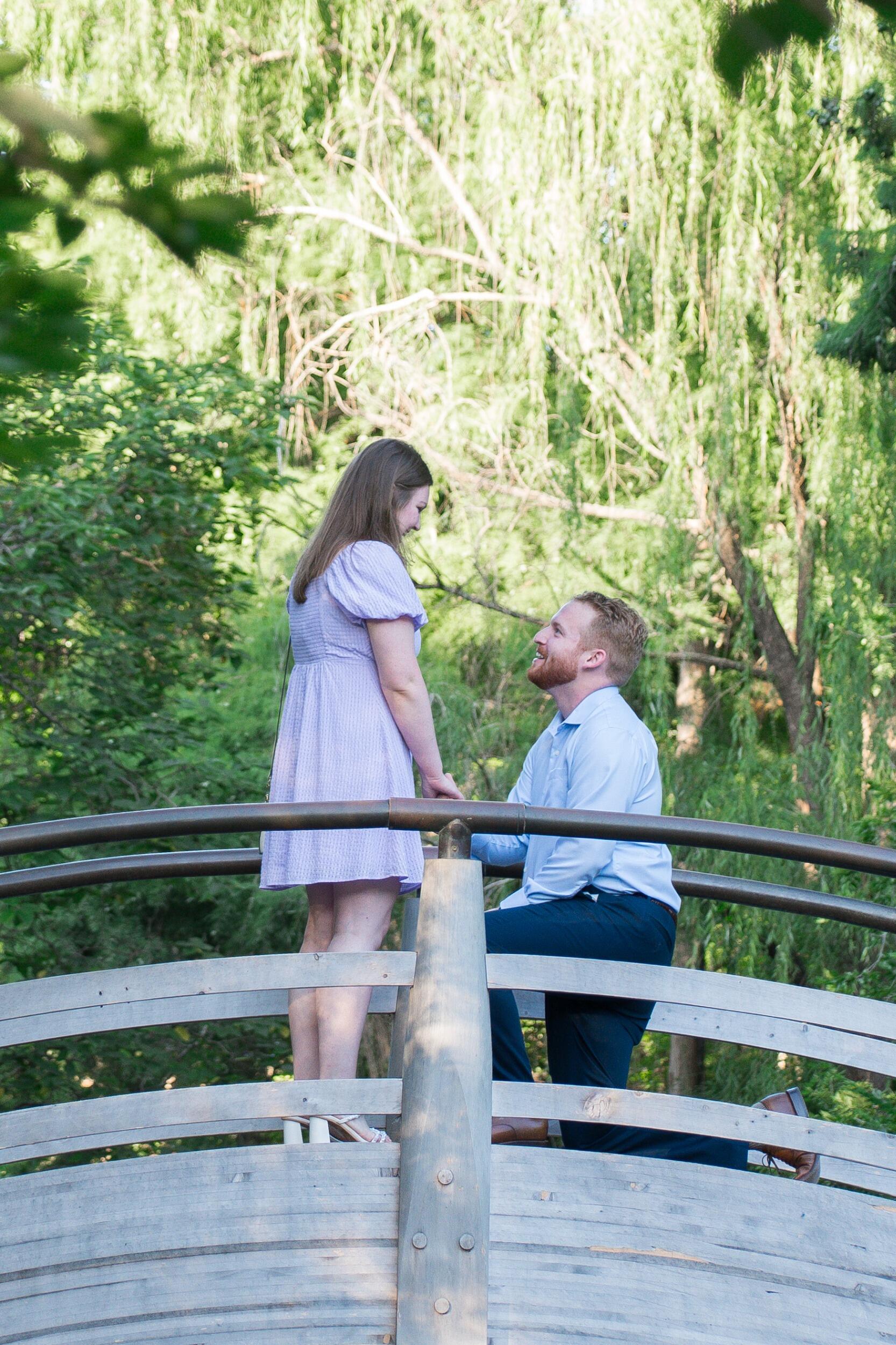 Wyatt took Katherine on a date to the Fort Worth Botanic Gardens and asked her to be his wife! She said yes :)