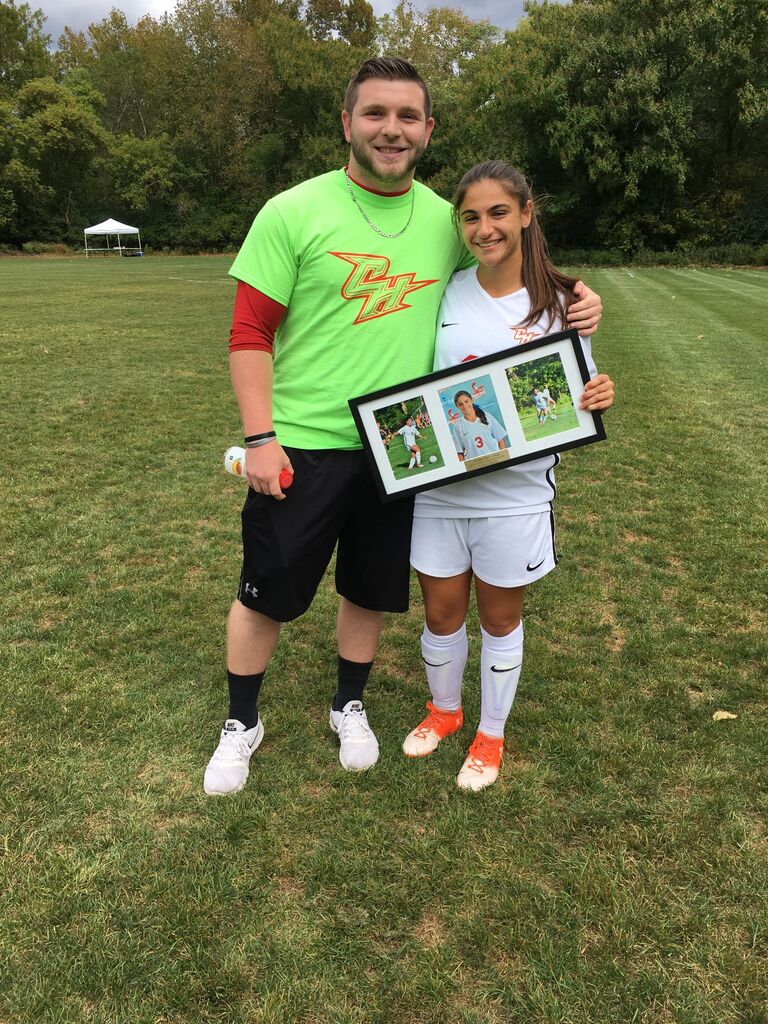 When Justin would use his work study job to be the ball boy at Julianna's soccer games so he can watch her play.
