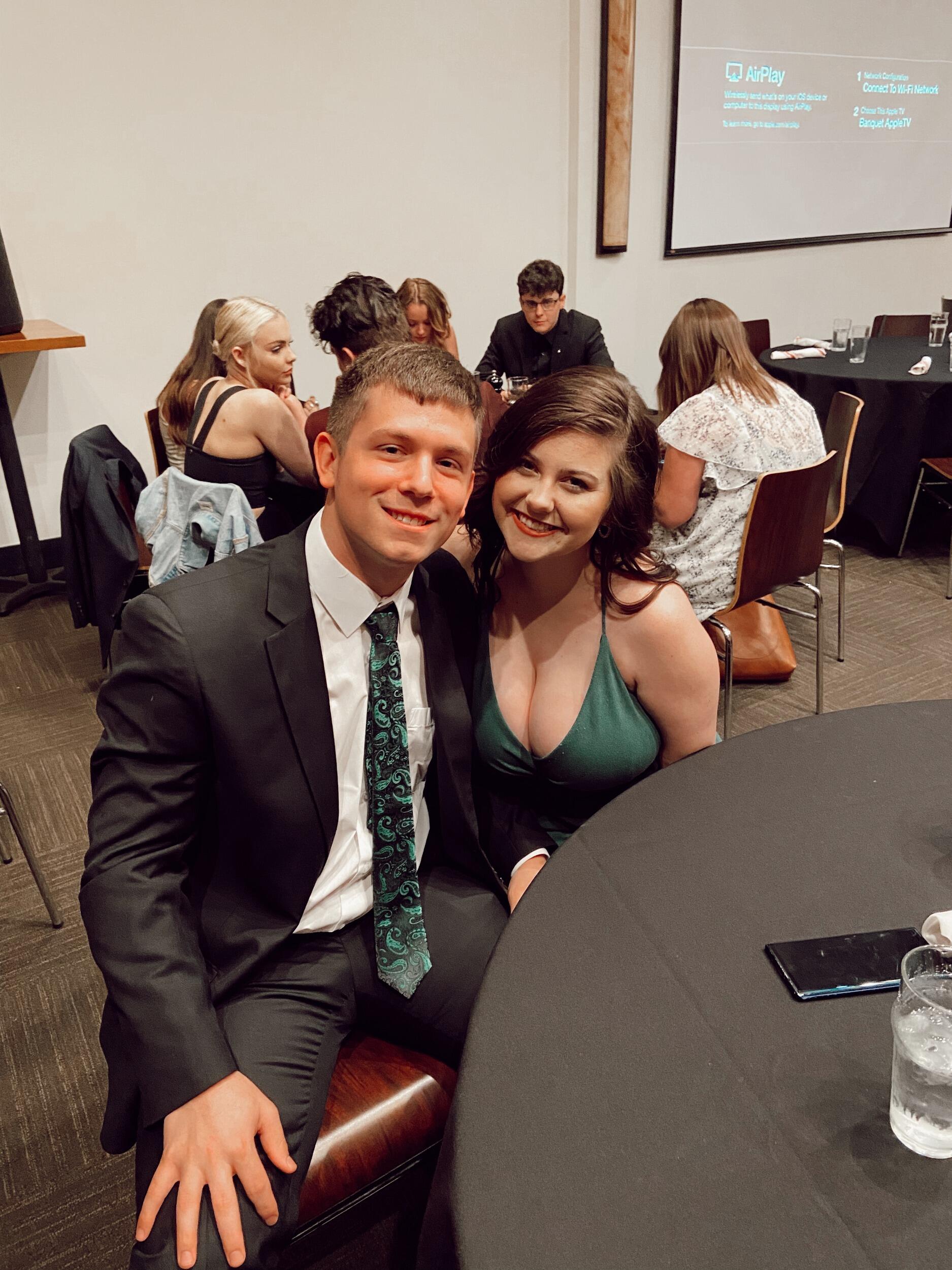 We went to a few sorority and fraternity formals and continued growing up and falling in love!