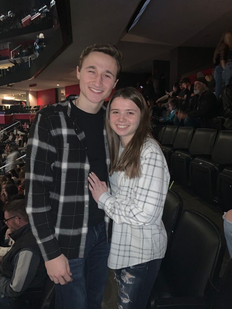 We celebrated our two year anniversary by going to a Dan + Shay concert. 
