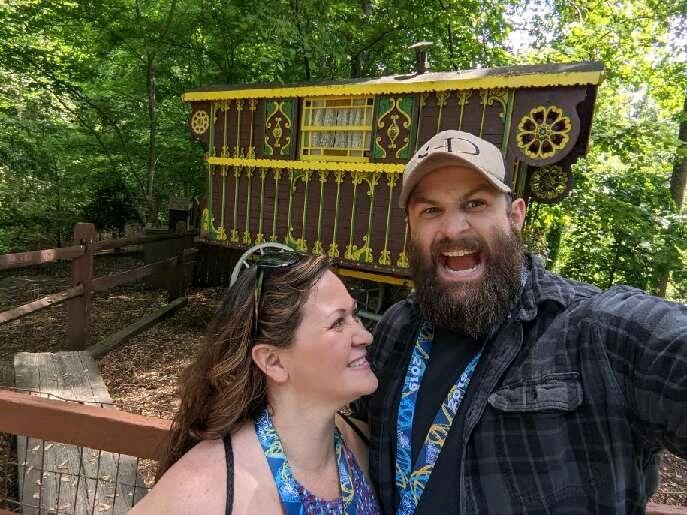 Love advice: Find someone that can make you laugh... even on a crowded day at Busch Gardens. What a beast ❤️ ~ Natalie 