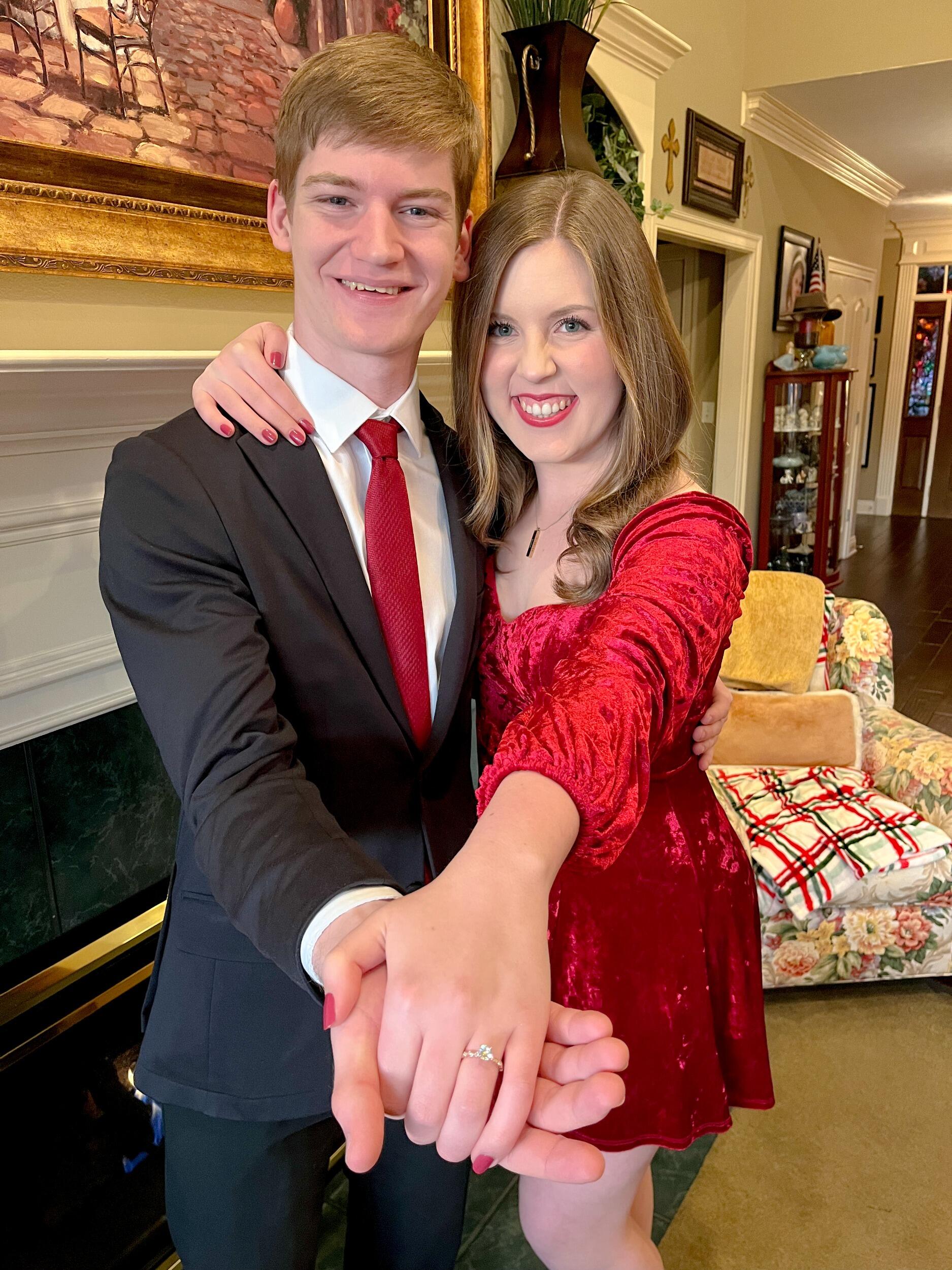 November 27, 2023 was one of my favorite days ever. Jacob took me to the Pinnacle Mountain overlook where we had our first date and got down on one knee to propose! He carved the box and gave me the prettiest ring I had ever seen. It was my pleasure to say yes to being his wife for the rest of my life.