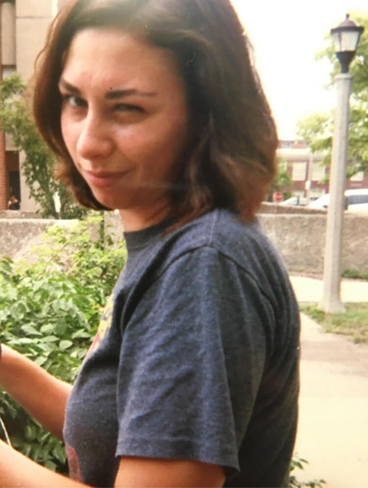 Our first/second date! After that summer ended and we both moved to central IL for school, we finally got to see each other in person again. We took pictures around town with disposable cameras, Liam took this picture.