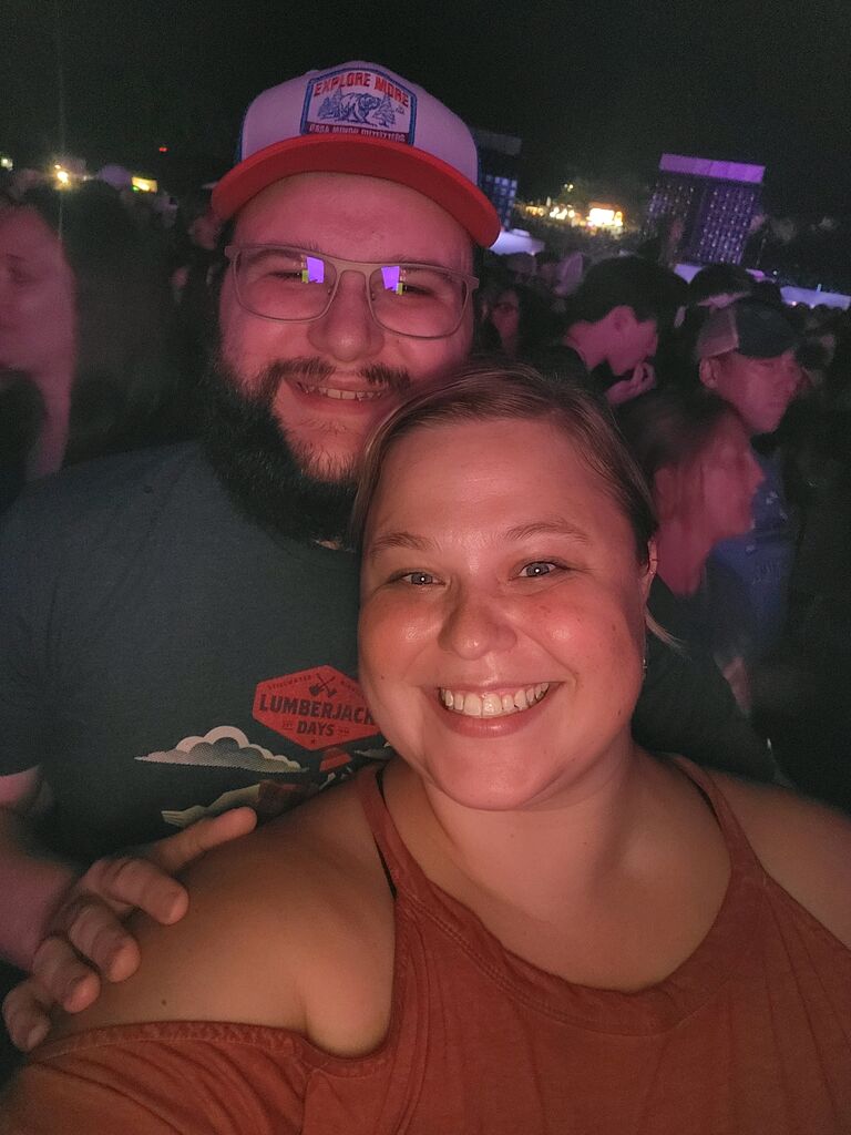 First concert together. Saw REO Speedwagon and Lynyrd Skynyrd.