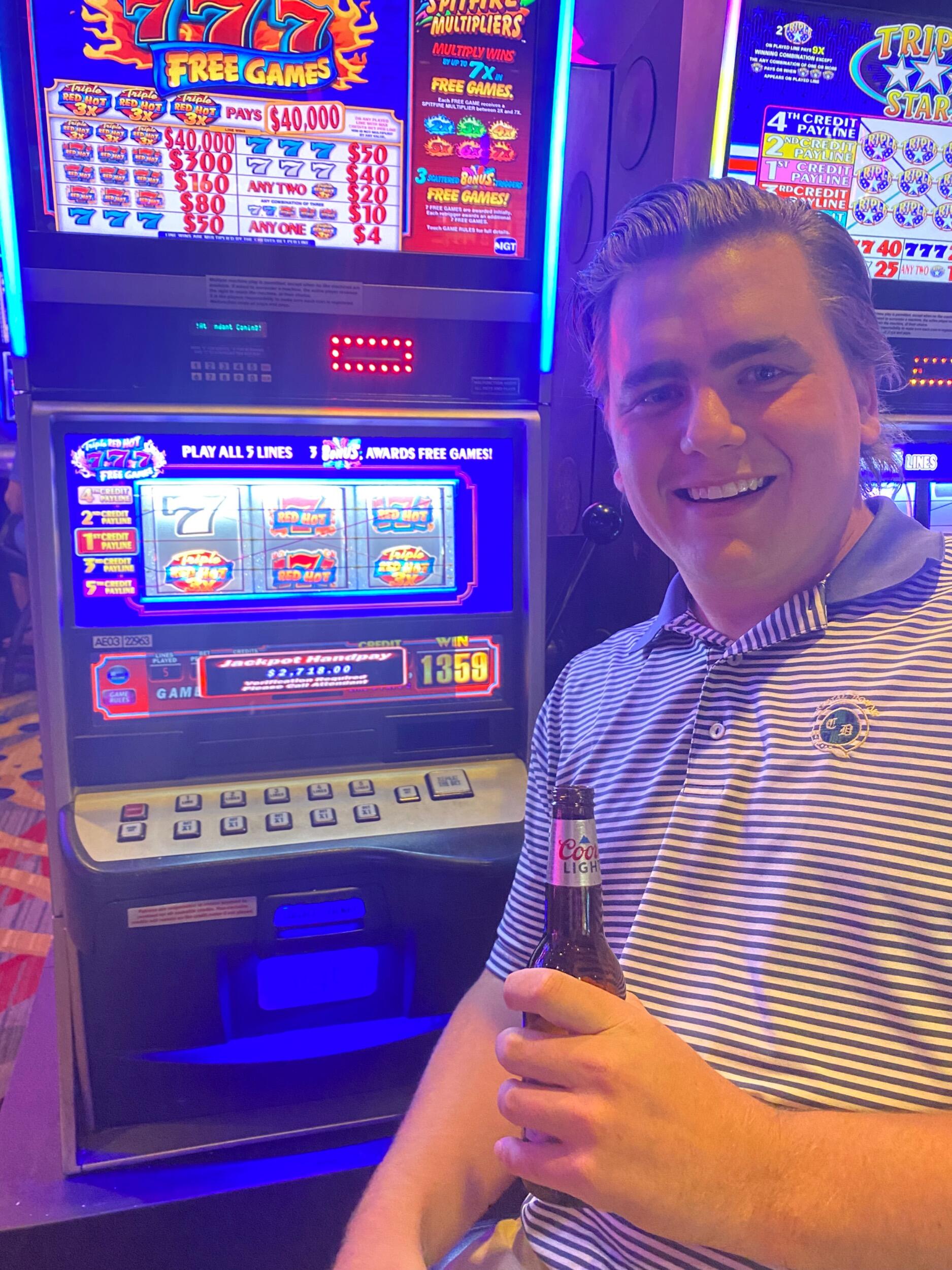 That summer we went to the casino for Grams birthday and Alex hit it big! 😂