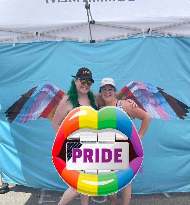 Our first Pride together. It was Megan's first time at Pride as well. Had a blast and only got lost two times!