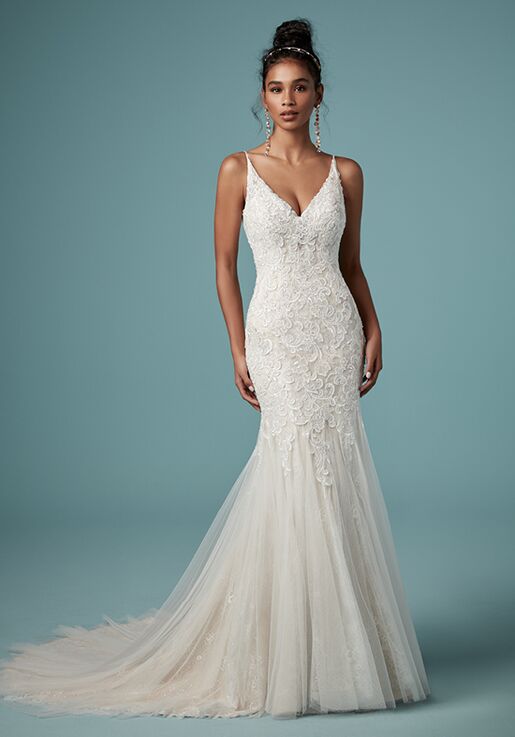maggie sottero fit and flare wedding dresses