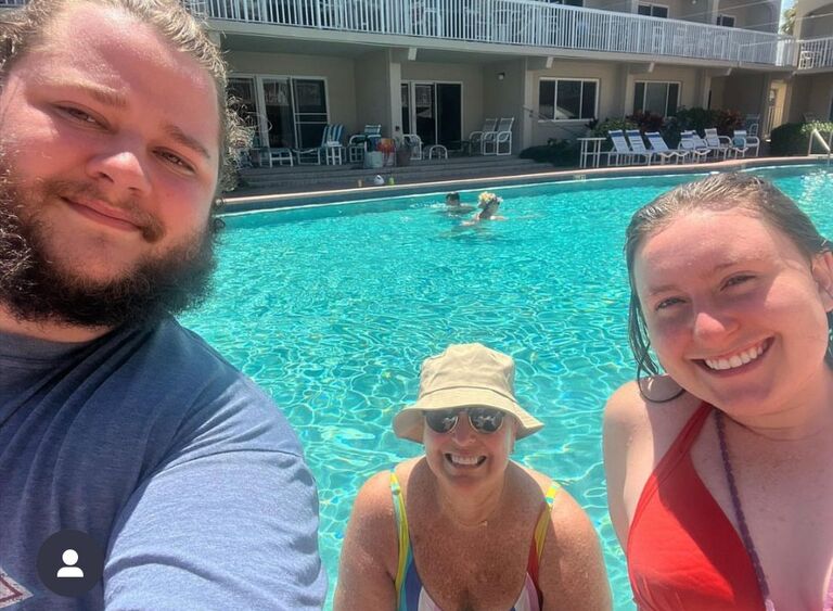 Us in New Smyrna Beach, Florida, Summer 2022. The second half of the summer, we spent a lot of time hiking and chasing waterfalls in East Tennessee and Western North Carolina. 