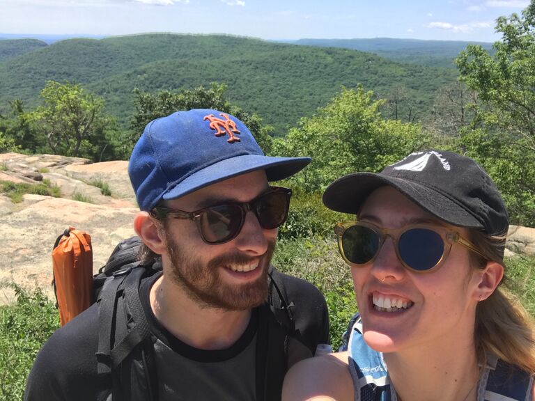 The first overnight hike together to West Mountain Shelter in Harriman State Park where they watched the 4th of July fireworks from the mountaintop.