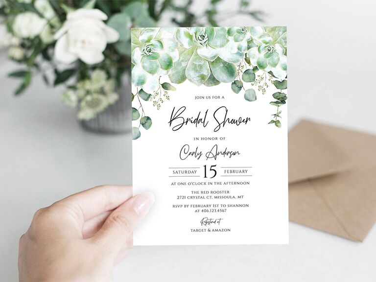 21 Ideas for a Succulent-Themed Bridal Shower